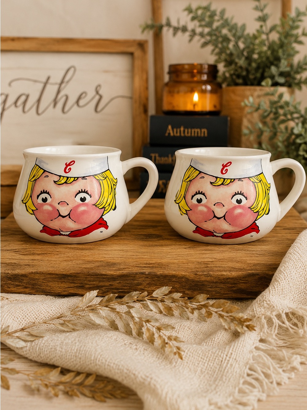 Vintage 1998 Campbell’s Kids Soup Mug Set of 2 | Houston Harvest